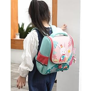 Yanlu School backpack, girls, nursery bag, backpack, Toddlers, children's backpack, hellgrün, standard size, Casual