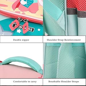 Yanlu School backpack, girls, nursery bag, backpack, Toddlers, children's backpack, hellgrün, standard size, Casual