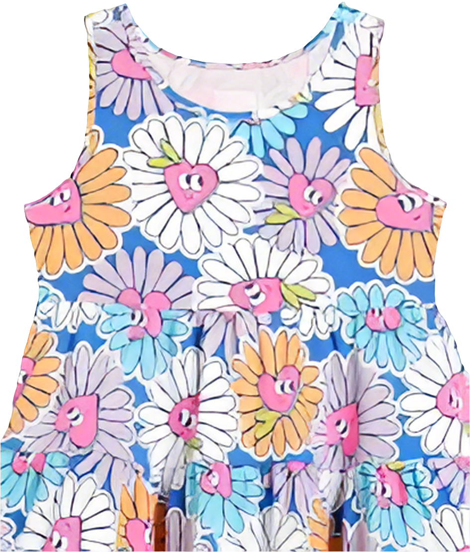 Amazon Essentials Sleeveless Knit Flounced Dresses (formerly Spotted Zebra) Girls and Girls, 2-Pack