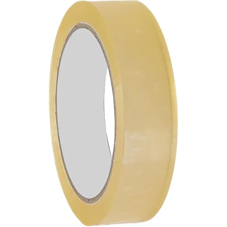 Sellotape Original Golden, Multi-Purpose Clear Tape for Household Objects, Clear Packing Tape for Sticking Envelopes or Cards, Easy to Use Packaging Tape, 24mmx50m