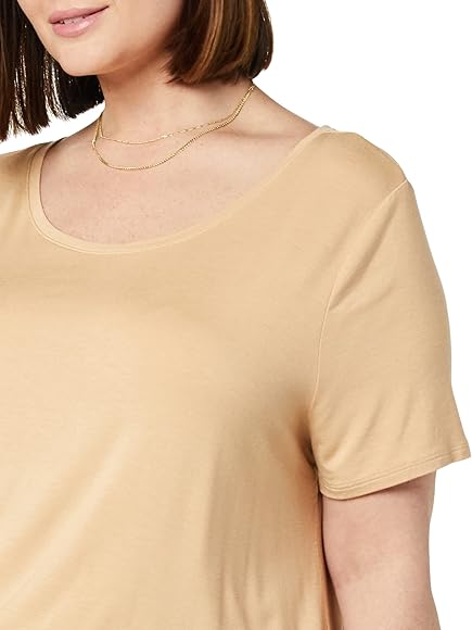 Amazon Essentials Women's Short Sleeve Round Neck Tunic, 2 Pack