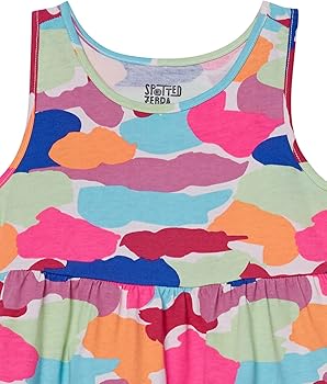 Amazon Essentials Sleeveless Knit Flounced Dresses (formerly Spotted Zebra) Girls and Girls, 2-Pack