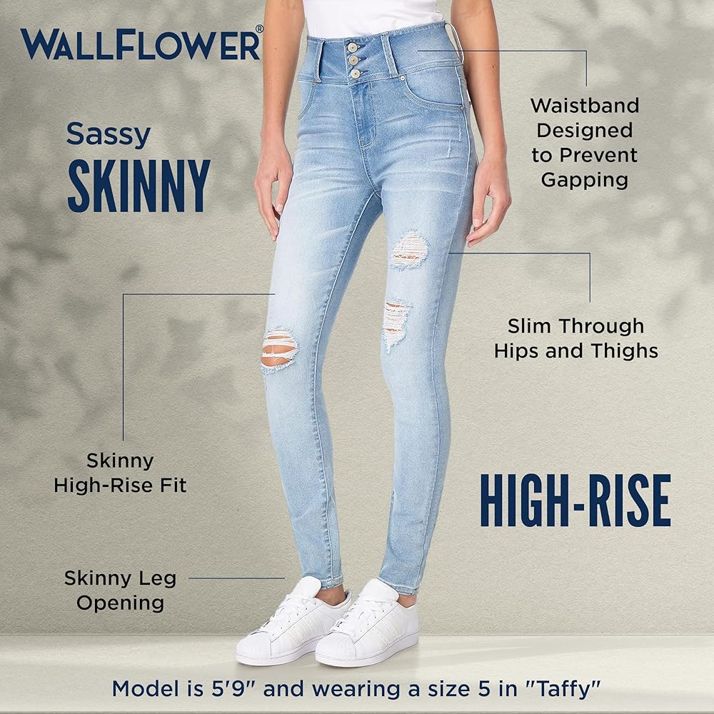 Wallflower Junior Cheeky Push Up Skinny Women's Jeans