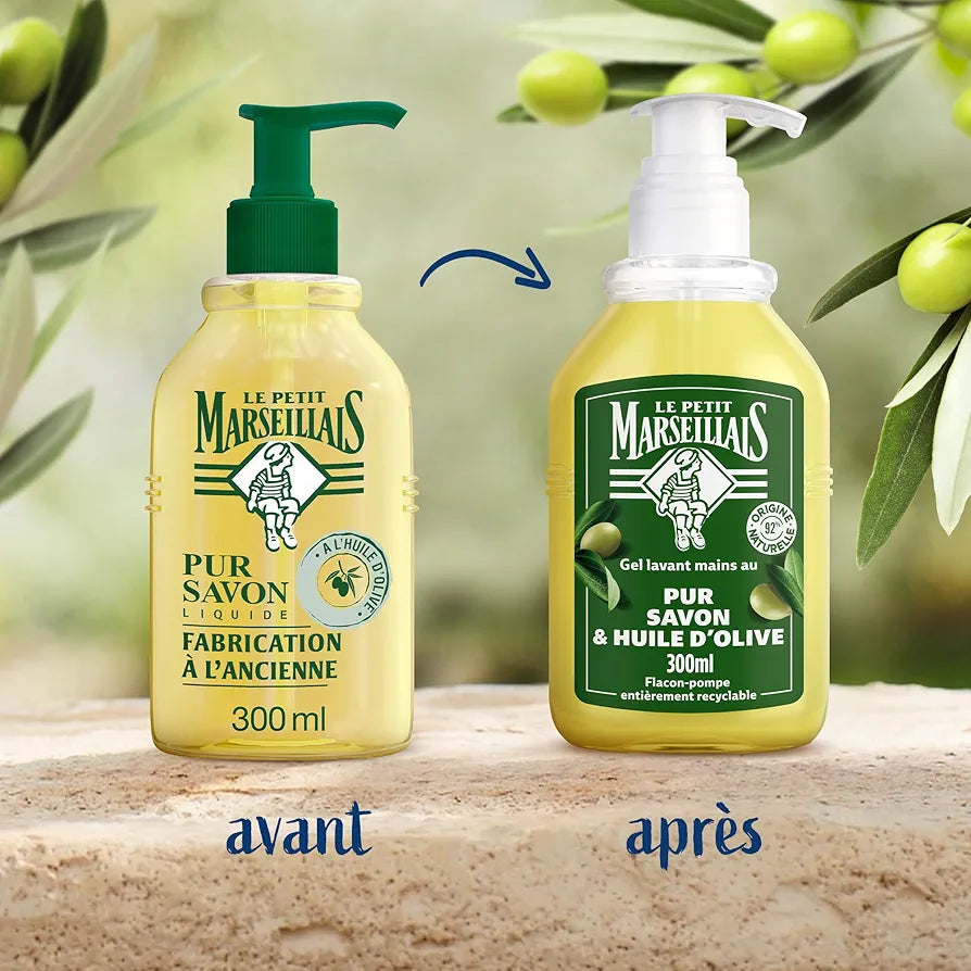 Le Petit Marseillais Hand Cleansing Gel Pure Soap & Olive Oil 300ml