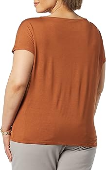 Daily Ritual Damen Women's TopAmazon Essentials Women's Short-Sleeved Boat Neck Standard Fit Jersey T-Shirt (formerly Daily Ritual)