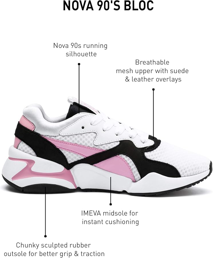 PUMA Nova 90's Bloc Wn's, Women's Low-Top Sneakers