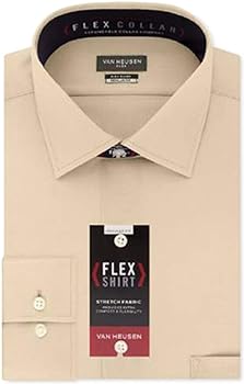 Van Heusen Men's Dress Shirt Flex Regular Fit Solid