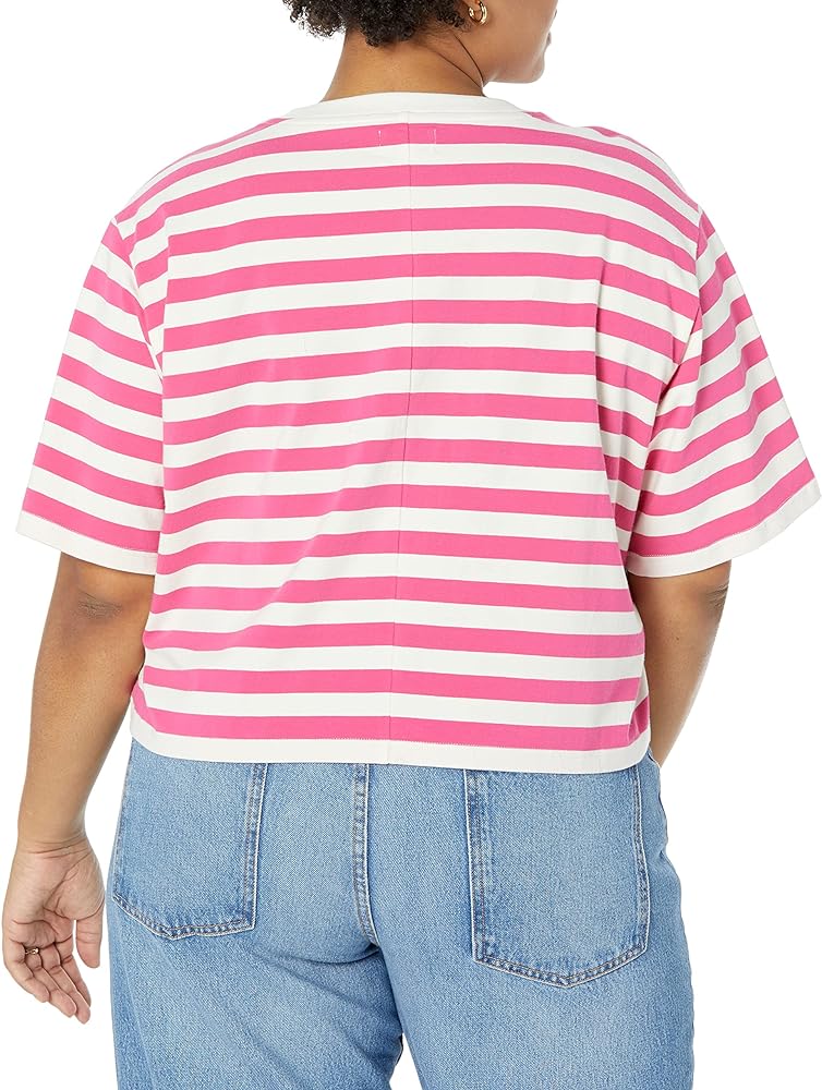 The Drop Women's Sydney Short Cropped Crew Neck T-Shirt