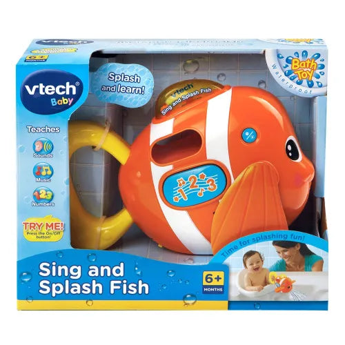 Vtech Giocattolo da bagno - Leon P'tit Pesce con canzoni, versione FR, arancione, taglia unica