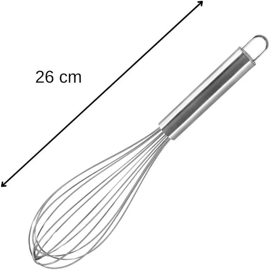 Fackelmann Stainless Steel Whisk Sticks, Stainless Steel, 26 cm, 1 Unit