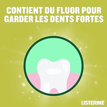 ListerineListerine | Bain de Bouche Fraîcheur Thé Vert Goût Plus Léger (bouteille de 500 ml) – Soin bucco-dentaire quotidien sans alcool – Bain de bouche pour une haleine fraîche durable