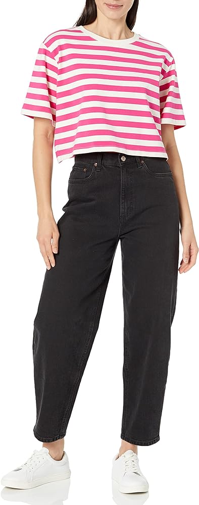 The Drop Women's Sydney Short Cropped Crew Neck T-Shirt