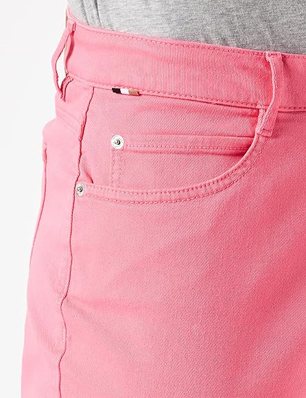 BOSS Women's Slim Crop 2.0 Light Blue Slim Fit Jeans in Super Stretch Denim