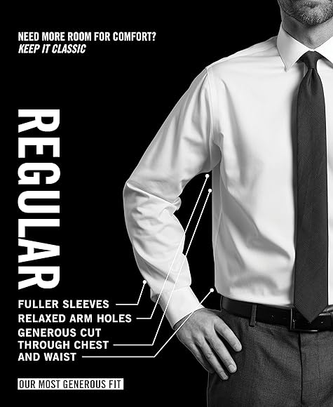 Van Heusen Men's Dress Shirt Flex Regular Fit Solid