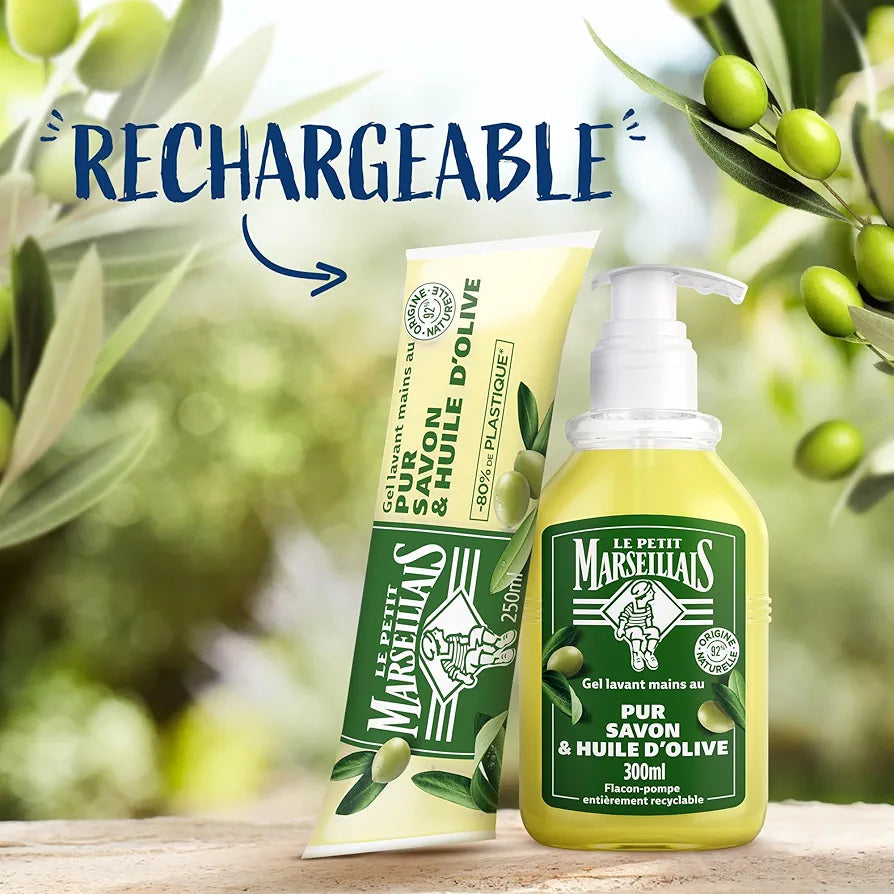 Le Petit Marseillais Hand Cleansing Gel Pure Soap & Olive Oil 300ml