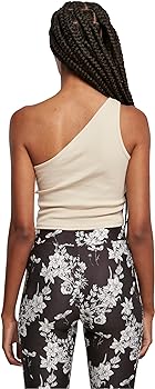Urban Classics Ladies Cropped Asymmetric Sports Tank Top Femmes Top Short Cut Tailles XS - 5XL