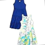 Amazon Essentials Sleeveless Knit Flounced Dresses (formerly Spotted Zebra) Girls and Girls, 2-Pack