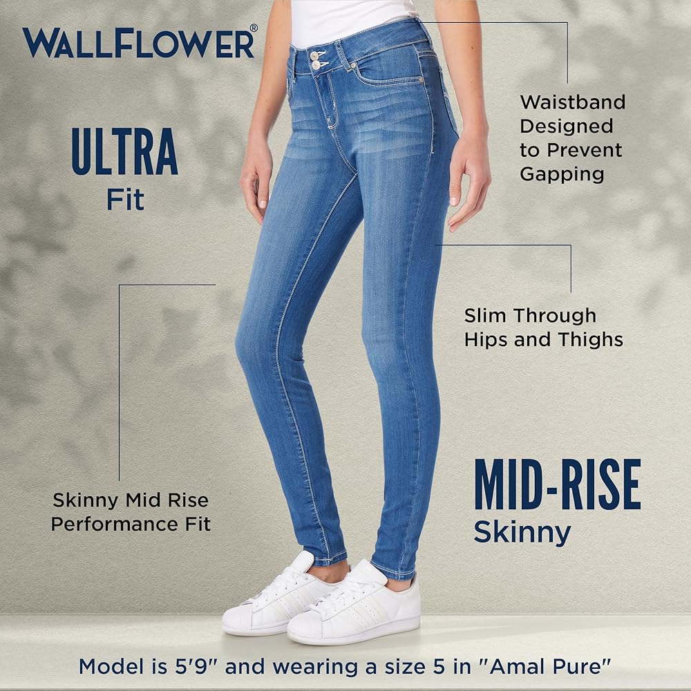WallFlower Damen Instasoft Ultra Fit Skinny Jeans
