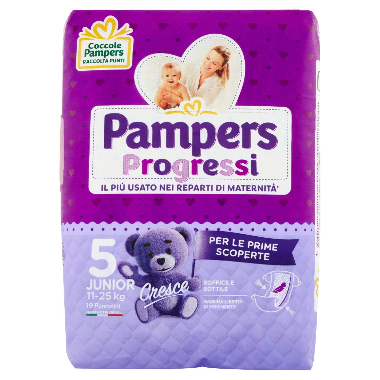 Pampers Progresso Junior, 19 Diapers, Size 5 (11-25 Kg)