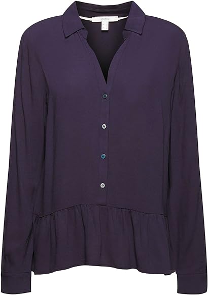 ESPRIT Women's Blouse 021ee1f301, 400/Navy, 36, 400/Navy