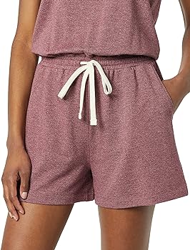 Amazon Essentials Women's Studio Fleece & Terry Towel Short Jumpsuit