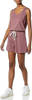 Amazon Essentials Women's Studio Fleece & Terry Towel Short Jumpsuit