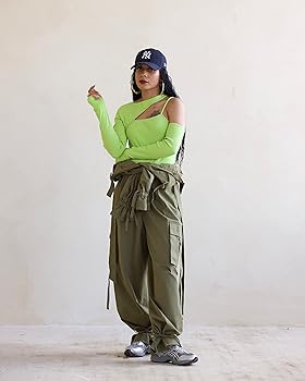 The Women's Drop Bodysuit, Long Sleeve, Open Front, Bright Green, by @thenotoriouskia