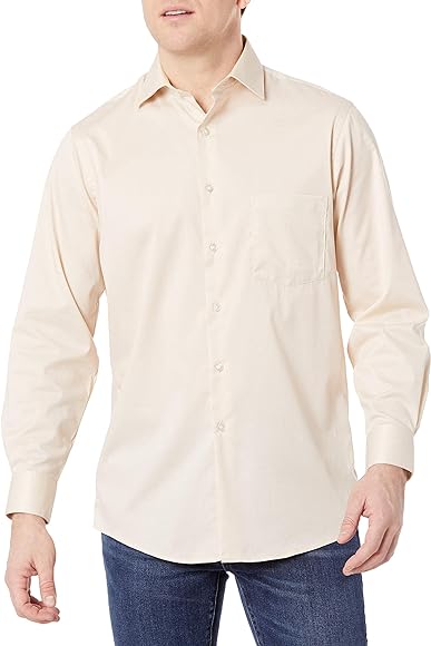 Van Heusen Men's Dress Shirt Flex Regular Fit Solid