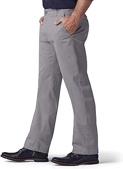 Lee Big & Tall Extreme Motion Flat Front Regular Straight Pant Pantaloni Casual Uomo