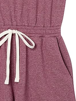 Amazon Essentials Women's Studio Fleece & Terry Towel Short Jumpsuit
