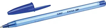 BIC Cristal Soft Stylos-Bille Pointe Moyenne (1,2 mm) - Encres Couleurs Classiques Assorties, Pochette de 10