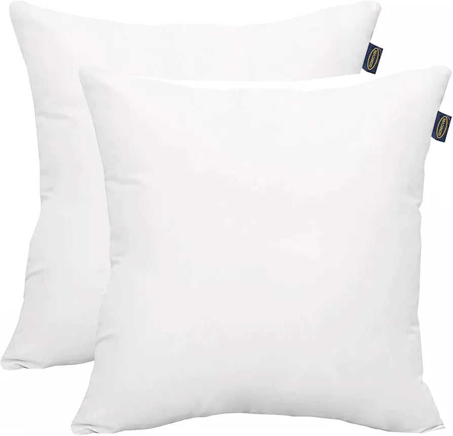 Pillow, Set of 2 Washable Home Pillows with Extra Soft Filling, Breathable Neck Pillow, Sofa Cushion, Standard Hotel Cushion, Sleeping Pillow for Stomach, Back and Side Sleepers (80 x 80 cm)