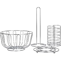 axentia 4-Piece Kitchen Set, Silver, Approx. 13 x 24 x 32 cm