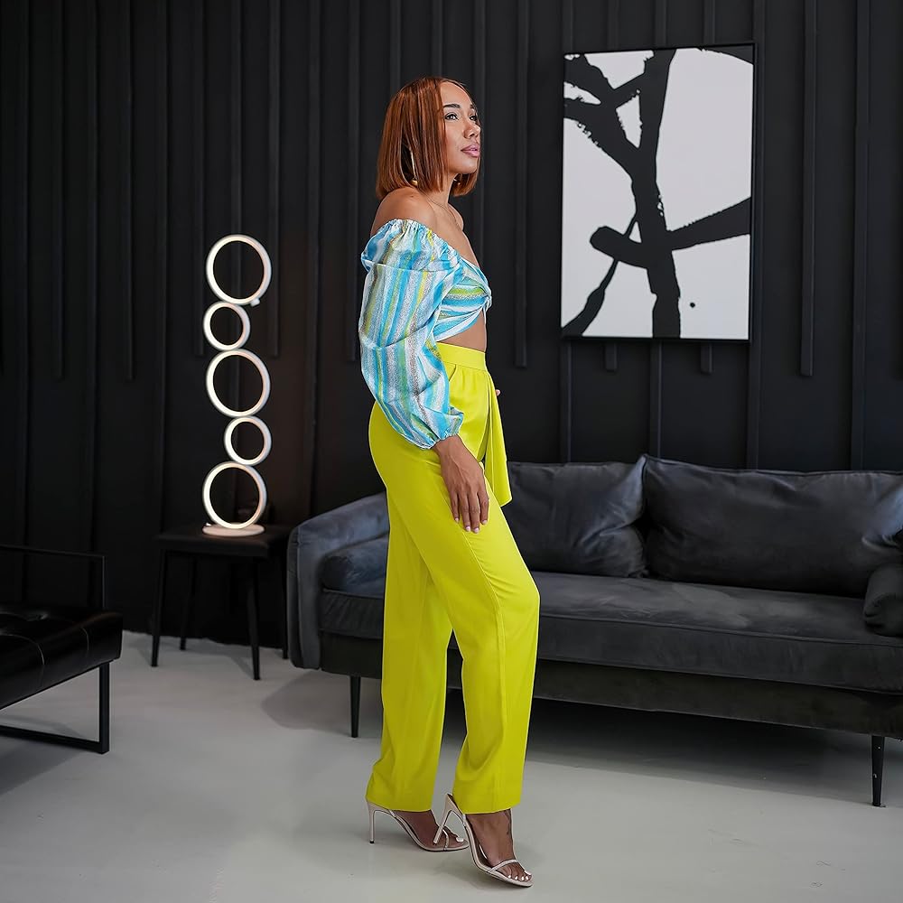 The Drop Sulphur Spring Drape Ruffle Pants by @hintofglamour