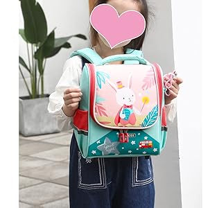 Yanlu School backpack, girls, nursery bag, backpack, Toddlers, children's backpack, hellgrün, standard size, Casual