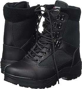 Normani Outdoor Sports Tactical Boot, Combat Design, Genuine Cowhide Leather and 1200D Nylon