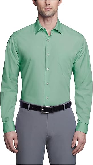 van heusen Suit Fitted Shirt Poplin Solid Elegant Men