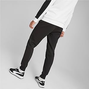 PUMA Ess Block X Tape Pantalon de Survêtement FL Cl tricoté Homme