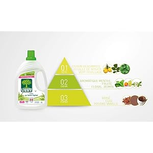 L'ARBRE VERT - Liquid detergent with vegetable soap - Hypoallergenic - Allergen free - 45 washes - European Ecolabel certified - Approved by ARCAA-2 l allergists (pack of 1)