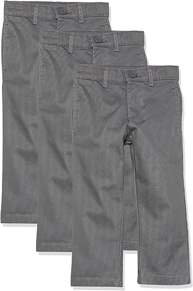 Amazon Essentials Straight Fit Straight Fit Khaki Chinos Kids & Teens  Pants, 5YEARS / 10 YEARS