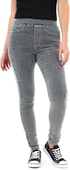 M17 Women Ladies Denim Jeans Jeggings Skinny Fit Classic Casual Cotton Trousers Pants with Pockets