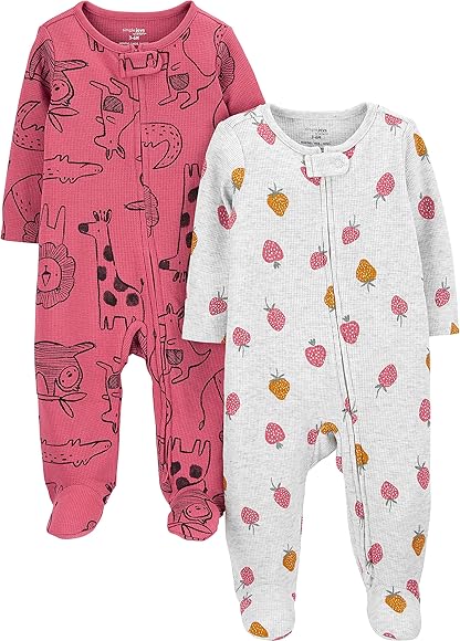 Simple Joys by Carter's Baby Girls Toddler Sleepers (Pack of 2)