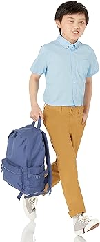 Amazon Essentials Straight Fit Straight Fit Khaki Chinos Kids & Teens  Pants, 5YEARS / 10 YEARS