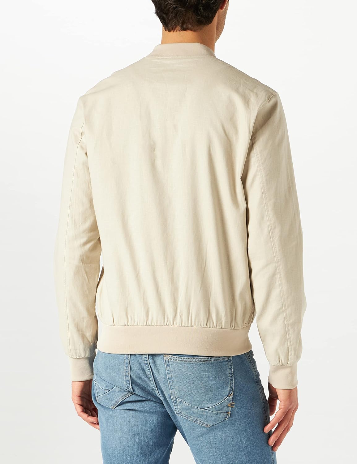 Amazon Brand - find. Men's Linen Blend Bomber Jacket