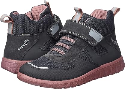 Superfit Baby Girls' SPORT7 Mini Trainers, Grey/Pink 2000, EU 20, Grey Pink 2000, 20 EU