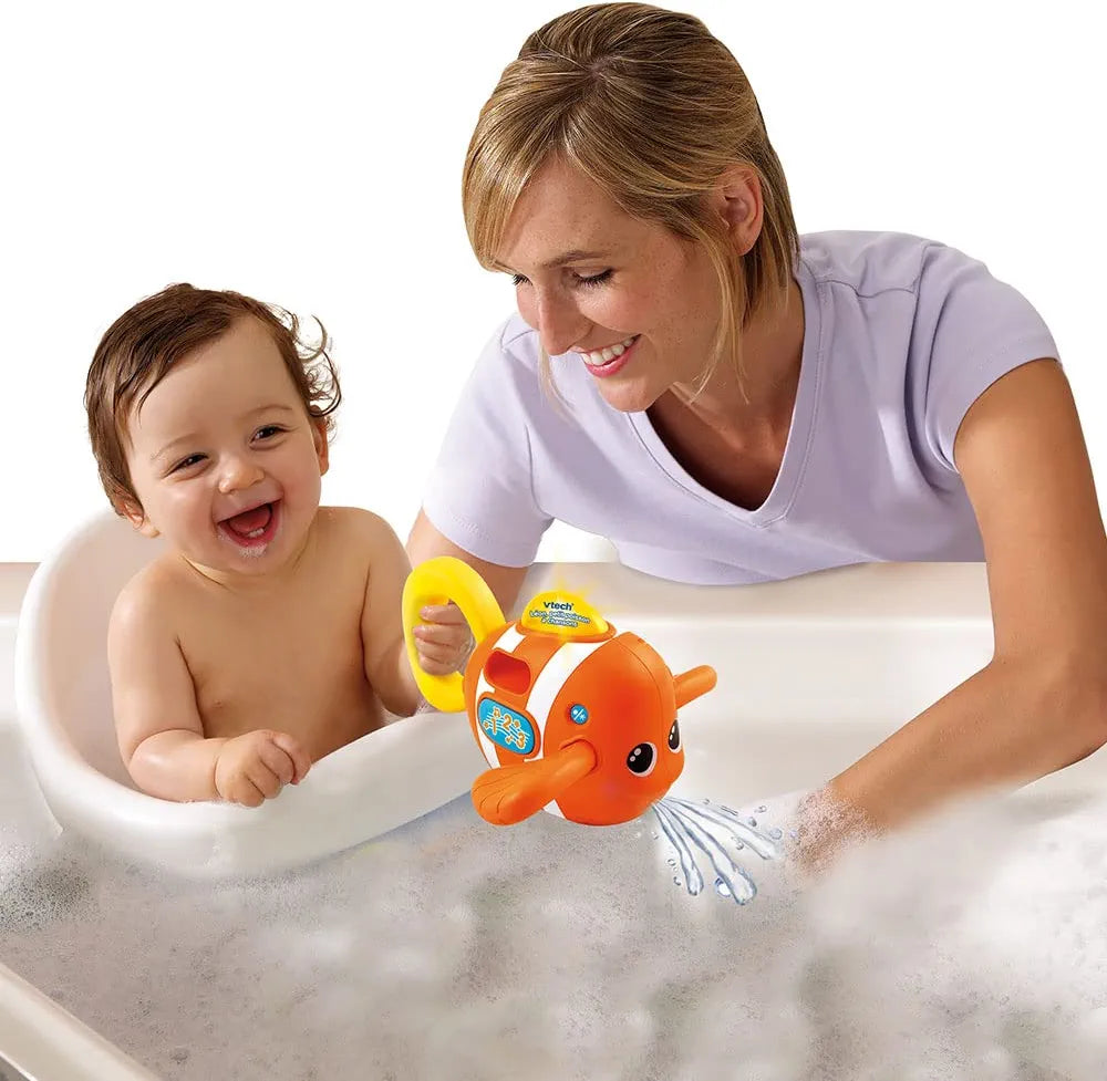 Vtech Giocattolo da bagno - Leon P'tit Pesce con canzoni, versione FR, arancione, taglia unica