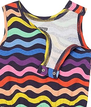 Amazon Essentials Sleeveless Knit Onesies (formerly Spotted Zebra) Girls and Girls, 2-Pack