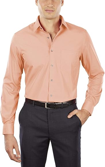 van heusen Suit Fitted Shirt Poplin Solid Elegant Men