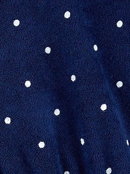 Simple Joys by Carter's Hooded Cover-up And Shorts Swimsuit Cover Up Set, Navy Blue Polka Dots/Pink, 18 Months (Pack of 2) Boy-Girls