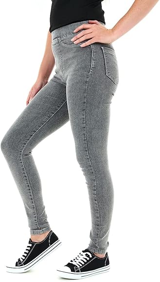 M17 Women Ladies Denim Jeans Jeggings Skinny Fit Classic Casual Cotton Trousers Pants with Pockets